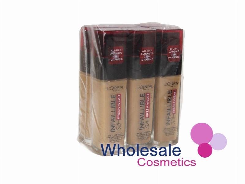 6 x L'Oreal Infaillible 32HR Fresh Wear Foundation - 263 HONEY BISQUE